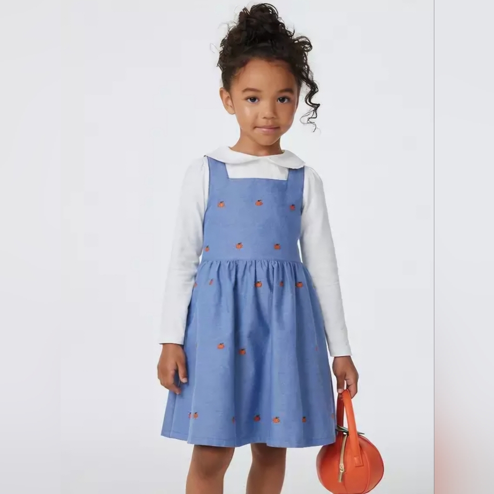 Janie & Jack Embroidered Pumpkin Jumper